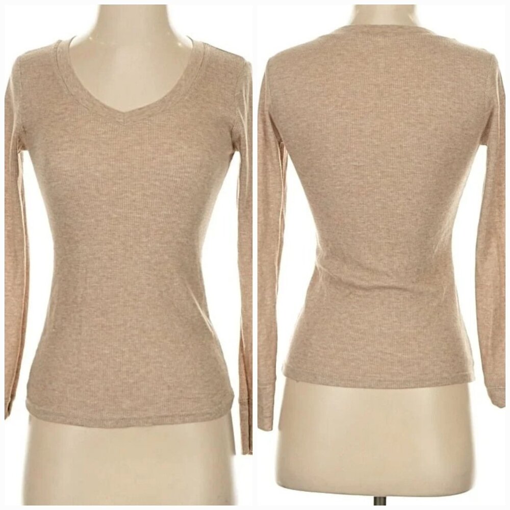 Col Story Waffle Knit Long Sleeve Small